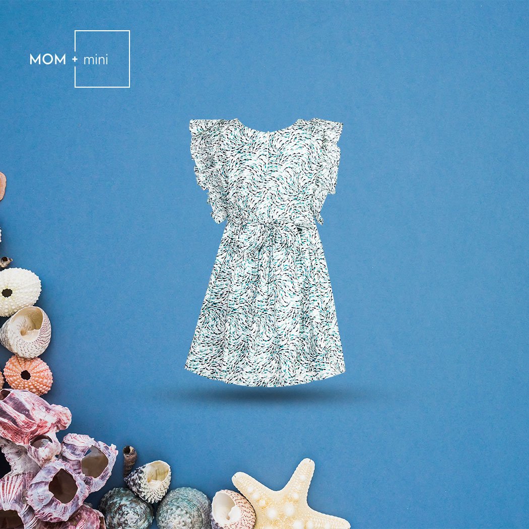 Baby Frock Tiny Fish Printed Premium Quality