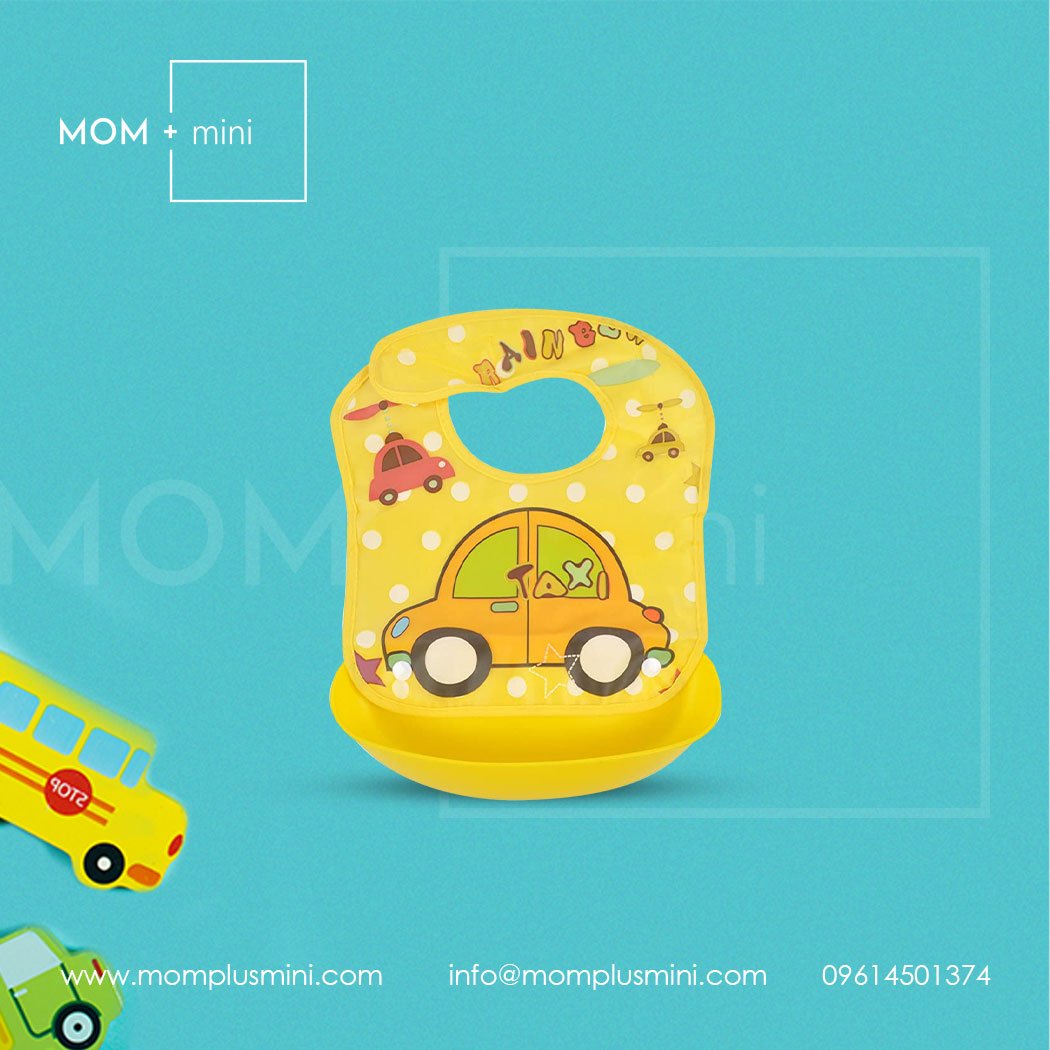Baby Food Bib Yellow